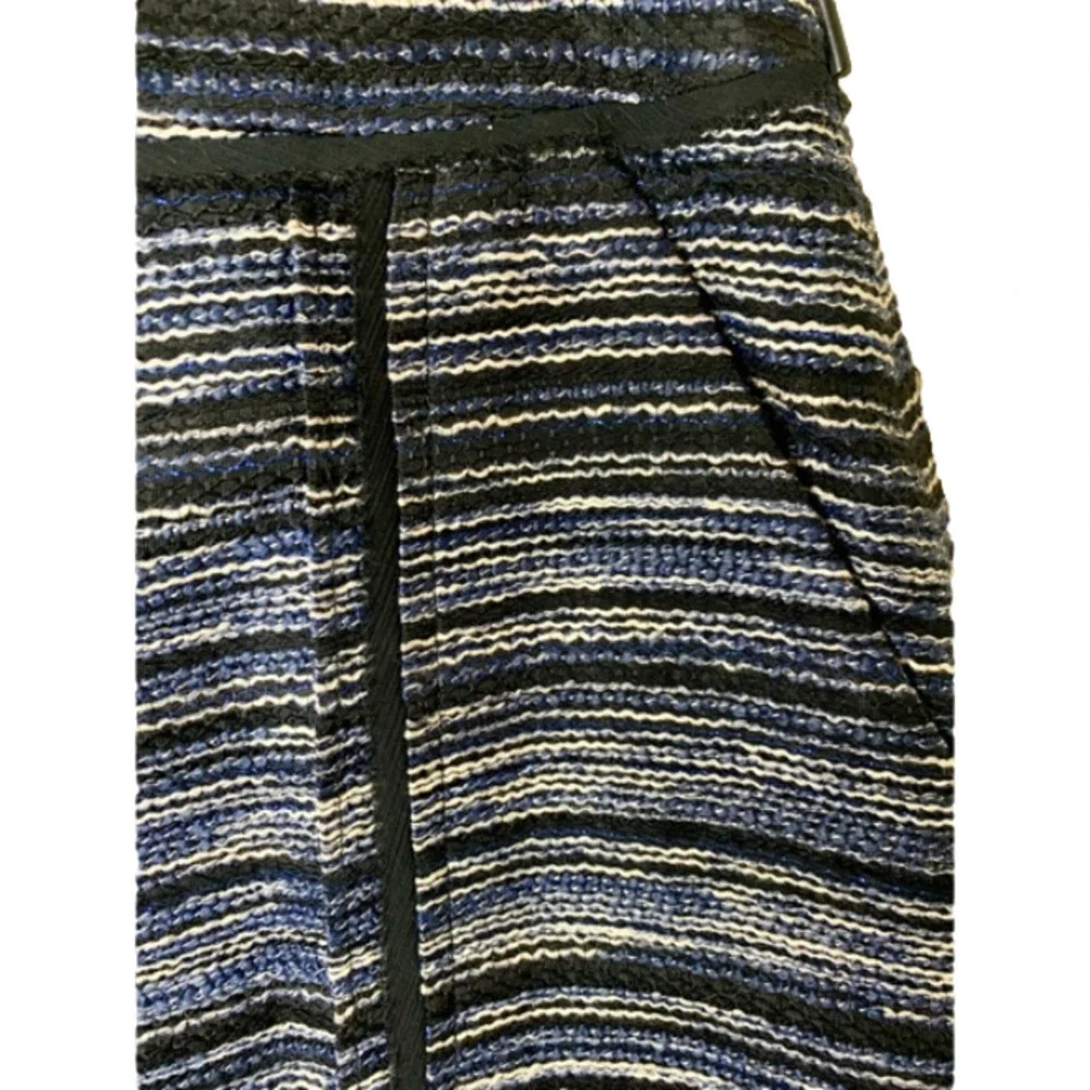 Jason Wu Women’s Printed Mini Skirt with Silk Lining Blue Black & White Size 6